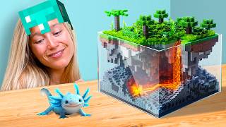 I Built a 10000 Minecraft Ecosystem for my Axolotl [upl. by Miarfe]