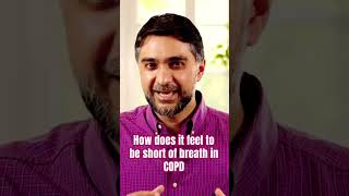 Lung doctor explains how it feels to be breathless with COPD copd doctor breathcontrol [upl. by Akeihsat814]