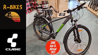 CUBE Aim SL Allroad 2021 greyGreen WALKAROUND [upl. by Adnana]