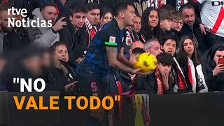 La LIGA DENUNCIARÁ ante la FISCALÍA la AGRESIÓN de un AFICIONADO a OCAMPOS en VALLECAS  RTVE [upl. by Anigger646]