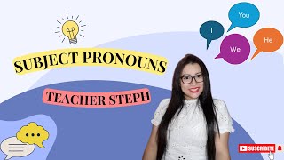 ¡Aprende los Subject Pronouns en Inglés en 2 Minutos  Guía Rápida y Fácil [upl. by Dane154]