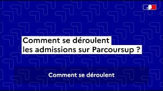 Parcoursup 2024  comment se déroule la phase d’admission [upl. by Leksehcey]