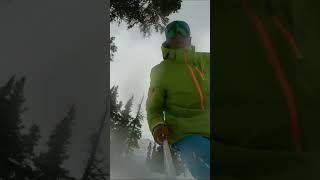 the secret stash 🤫 skiing powder dadlife [upl. by Macdougall]