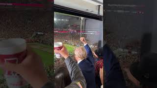 Donald Trump attends Alabama vs Georgia football game in Tuscaloosa [upl. by Asenad688]