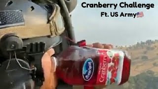 Coolest Cranberry Juice Challenge ever Ft US Army DreamsChallenge [upl. by Solnit279]