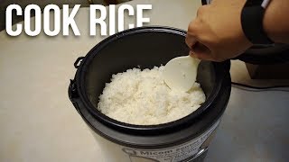 How to Cook Rice in a Rice Cooker EASY [upl. by Wiltz]