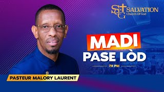 Madi Pase Lòd Salvation Church of God  10292024  Pasteur Malory Laurent [upl. by Ahsetel678]