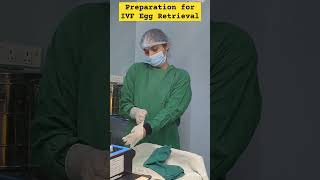 OT preparation for IVF Egg Retrieval Procedure drrakshitamalik medical ivf indiraivf ivfsuccess [upl. by Attiuqal]