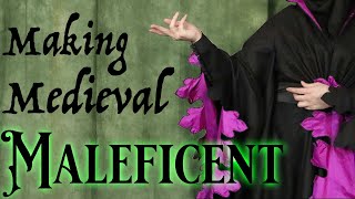 Making a Historically Accurate Maleficent Cosplay Sewing the Houppelande [upl. by Audly915]