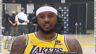 Carmelo Anthony Media Day Full Interview  2021 Lakers Media Day [upl. by Almeria798]