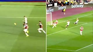 Manchester United star Diogo Dalot produces ‘miss of the season’ against West Ham [upl. by Cristiano]