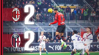 LoftusCheek brace not enough  AC Milan 22 Bologna  Highlights Serie A [upl. by Edva]