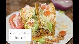 Como hacer tacos rapidos y faciles  Ros Emely [upl. by Simone]