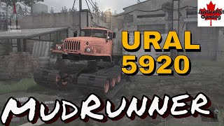 MudRunner Mod Gameplay  URAL 5920  Tracked Vehicle  Map Mod North Russia Another Way [upl. by Gariepy605]