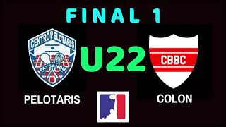 Final 1 Categoría U22 Centro Pelotaris vs Colon BBC [upl. by Eizzil832]