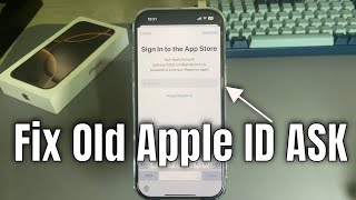 Fix App Store Ask For Old Apple ID Password on iPhone ios1817 100 Work [upl. by Sseb]