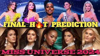 MISS UNIVERSE 2024 FINAL PREDICTION missuniverse missuniverso beautypageant [upl. by Cinimod]