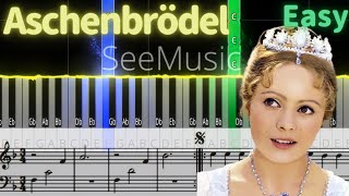 Piano Cover Drei Haselnüsse für Aschenbrödel  Karel Svoboda  Easy Sheet music [upl. by Korwun334]