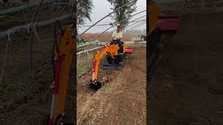 Small agricultural excavator rotary plow agricultural excavator [upl. by Cinderella]