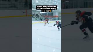 This one timer sequence is crazy 🤝🏒 hockey [upl. by Dennison]