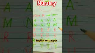 Nursery english test papernursery class teachingnursery syllabus [upl. by Alius]