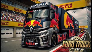 Transporting the Red Bull F1 Car to the Grand Prix  Euro Truck Simulator 2 [upl. by Munsey]