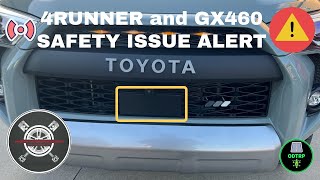 NHSTA  4Runner and GX460 Toyota Safety Sense Failures 4K [upl. by Oinoitna]