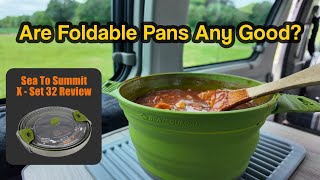 Are Foldable Pans Any Good Sea To Summit X Set 32 Review In A Campervan [upl. by Rock56]