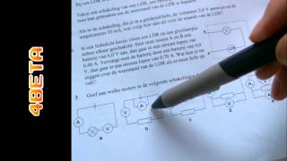 Natuurkunde oefenopgaven plaatsing voltmeter en amperemeter El7 82 [upl. by Nibroc]