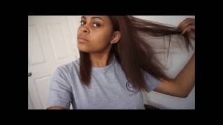 Straightening Natural Hair  CHI Silk Infusions [upl. by Rey]