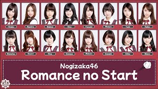 Color Coded Nogizaka46 乃木坂46  Romance no Start ロマンスのスタート Lyrics KANROMIDN [upl. by Griffin532]