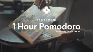 Work with me 1hr w lofi hip hop 🎵  Pomodoro 255 Timer [upl. by Eliezer]