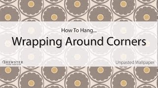 How to Hang Wallpaper Around Corners [upl. by Kantos61]