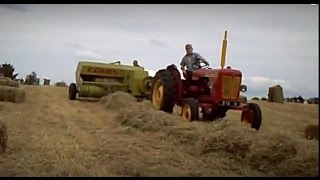 David Brown 880 baling with Claas markant 50 [upl. by Nnyleuqaj]