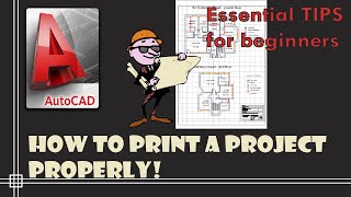 Autocad  How to print properly Scale the paper [upl. by Jermaine848]