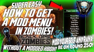 Black ops 2 EASY HOW TO GET A MOD MENU IN ZOMBIES BE MAX RANK AND MOD ANY MAP XBOX ONLY [upl. by Irt]