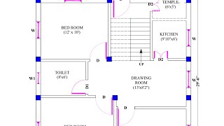 700 SQ FT INDIAN 2 BEDROOM HOUSE PLAN 2021  CIVIL PLAN VIEWER [upl. by Alamap]