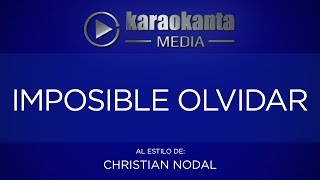 Karaokanta  Christian Nodal  Imposible olvidar [upl. by Carlile195]