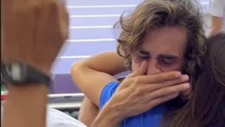 Gianmarco Tamberi labbraccio con la moglie Chiara Buontempi e le lacrime dopo la finale [upl. by Swayder]