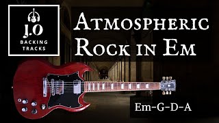 Cool Atmospheric Rock Backing Track in Eminor ｜70 BPM｜Guitar Backing Track [upl. by Analah836]