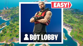 NEW How to Get into FULL BOT LOBBIES In Fortnite Chapter 2 PS5MOBILEXBOXPC Bots Lobby Glitch [upl. by Sidnak]