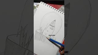 Nagato Uzumaki drawing sketch art anime [upl. by Franky391]