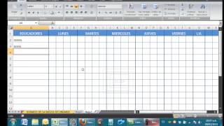 HORARIOS PARA INSTITUCIONES EDUCATIVAS EN EXCEL [upl. by Gnos]