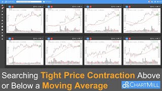 How To Screen for Stocks Showing Tight Price Contraction Above or Below a Moving Average [upl. by Gram]