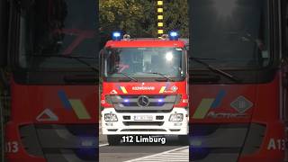 BREE FIRE DEPARTMENT RESPONDING feuerwehr brandweer pompiers bree belgium fire rescue [upl. by Aicire]