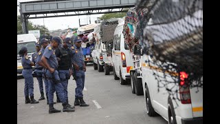 Tension at Lebombo border as protests in Mozambique against election results continue [upl. by Occir]