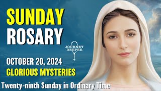 Sunday Rosary Glorious Mysteries of the Rosary 💙 October 20 2024 VIRTUAL ROSARY [upl. by Hsirap909]