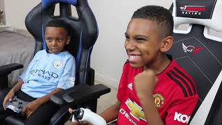 Can i finally beat my Little Bro  Man Utd vs Man City  FIFA 19 [upl. by Hailed]