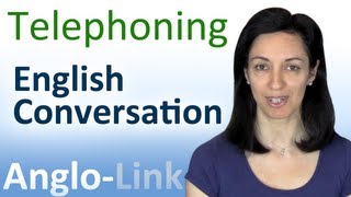 Telephoning  English Conversation Lesson [upl. by Rezal]