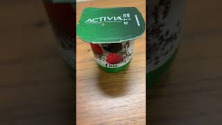 Activia yogurt for lunch shorts [upl. by Ydrah]